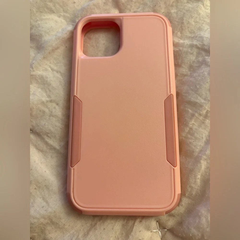 iPhone 14 Pink Hardcover Shockproof Dual Layer Case